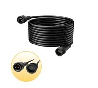 Gcstnn Rallonge de guirlande lumineuse 10M Câble d'extension de guirlande lumineuse 2 pôles, IP65 Câble d'extension étanche pour guirlande lumineuse d'arbre de Noël,noir