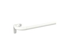 GCurtain Industrial Curtain Poles, 48-86 Inch, 5/8 Inch Diameter, Wrap Around Curved Curtain Poles for Indoor and Outdoor, Modern Contemporary Design, White