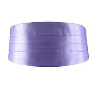GCYEIDMA Cummerbund Ceinture de ventre élastique en Satin classique for hommes, ceinture base for mariage formel, bal, dîner, fête(Light Purple)