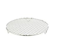 GCYEIDMA Grille Barbecue Filet de Barbecue Rond en Acier Inoxydable, Filets à rôtir, Outil Gril Bacon, Fer antiadhésifs, Tapis, Grille, Accessoire Plein air(295mm)