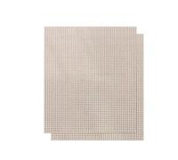 GCYEIDMA Grille Barbecue Tapis de Cuisson en Silicone résistant à la Chaleur, Barbecue, Grille Creuse, Tapis réutilisable, résistance, Filet for 40x33CM(Brown 2pcs)