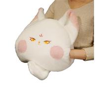 GCYEIDMA Oreiller Chauffe Main Coussin en Peluche for Pain grillé, Kawaii, Nourriture, Cochon, Lapin, Renard, Toast, poupée Douce, Chauffe-Mains, décoration de la Maison(35cm White Fox)