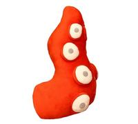 GCYEIDMA Oreiller Chauffe Main Coussins en Peluche simulés de tentacules Pieuvre, Doux et Chauds for Les Mains Pieds, poupées, décoration Chambre Amusante(Red 30X55cm)
