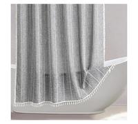 GCYEIDMA Rideau de Douche Gris en Coton et Lin, décor