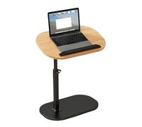 GCYEIDMA Table d'Appoint Forme C Table d'appoint en Forme de C à Hauteur réglable, Table pivotante et Rabattable 360 degrés for canapé, Support d'ordinateur Portable, Basse for canapé/lit(Wood)