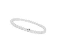 GD GOOD.designs Bracelet de pierres de lune pour femmes avec de vraies pierres naturelles et une perle en argent 925 I en perles de pierres précieuses à facettes de 4mm - Pochette cadeau incluse