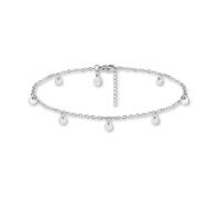 GD GOOD.designs Chaîne de pied avec plaque ou pendentif à l'infini (Pièces d'argent)