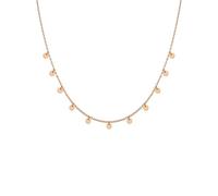 GD GOOD.designs Collier Dames - collier en acier inoxydable avec plaques rondes (chaîne 40 +5 cm) - en or, argent ou or rose (11 Pièce - Rosé)