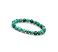 GD GOOD.designs EST. 2015 Bracelet de Chakra en Pierres Naturelles de Jaspe de Sédiment Marin de 8 mm - Vert - Femme et Homme - Yoga