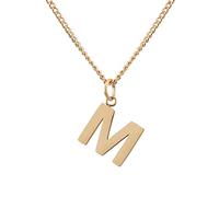 GD GOOD.designs EST. 2015 Chaîne avec Lettres en Or 18 Carats M - Résistante à l'Eau pour Femmes avec Pendentif A-Z et Lettres Initiales