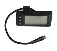 GD01 Écran LCD 5 broches étanche pour vélo électrique 24 V 36 V 48 V Compatible avec contrôleurs JN Noir