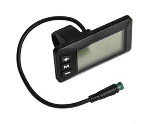 GD01 Écran LCD 5 broches pour vélo électrique, 24 V/36 V/48 V Etanche avec rétroéclairage, compteur de vitesse compatible avec contrôleur JN
