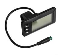GD01 Écran LCD 5 broches pour vélo électrique, étanche, 24 V/36 V/48 V avec rétroéclairage, compatible avec contrôleur JN, moniteur de batterie en temps réel pour vélo