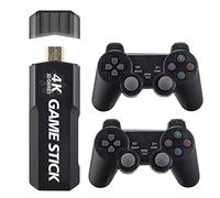 GD10 4K Retro Game Stick, console de jeu vidéo domestique Plug & Play avec 2 manettes sans fil, sortie HDMI intégrée, plus de 30 000 jeux (64 Go)