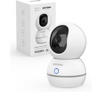 Gd701 360° Indoor Wifi Surveillance Camera 1080p (3mp) With Night Vision 10m Human/Sound Detection, 3d Noise Reduction, Sd/Cloud Storage, Privacy Mode For Baby/Pets