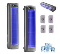GDAONUDK 2 PCS Brizac Air Conditioner, Gray Brizaac Air Cooler, with 4 Hook, Enjoy Natural, And Cool Down, Portable Airs Conditioner Fan Quiet, Beat The Scorching Heat & Humidity Instantly