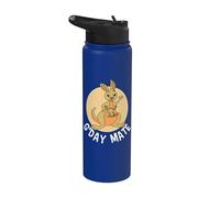 G'Day Mate Australia Day Kangourou Drapeau Australie Stainless Steel Insulated Water Bottle
