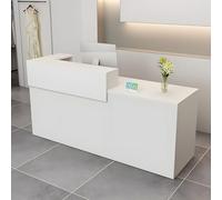 GDBTDL Bureau Réception Gain de Place avec Rangements Verrouillables, 39-95 Pouces Comptoir d'accueil Moderne, Station de Caisse Multifonction pour Bureau, Hôtel, Salon & Magasin