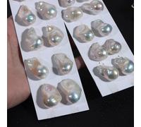 GDBZS 1 pièces 20-30mm Perles d'eau Douce Naturelles intactes Grandes Perles baroques, Perles Naturelles en Forme de Queue de Poisson d'eau Douce, pour Bijoux de Bracelet de Collier à Faire soi-même