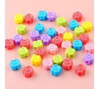 GDBZS 200PCS 6 à 12 mm de Perles de Lettres acryliques, Alphabet coloré carré et Perles de numéro pour Les projets d'artisanat pour Enfants Bracelet, Cadeaux personnalisés