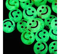 GDBZS 450 / 1350PCS 7/10 mm Round Smile Face Perles, Perles d'emoji acryliques Lumineuses pour projets d'artisanat de Bricolage, Bracelet, Artisanat pour Enfants, faveurs de fête