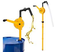 GDDGHS Pompe à tambour de 150 gallons, pompe à baril rotative manuelle en polypropylène amélioré pour tambour de 55 à 190 gallons, pompes de transfert chimique à débit de 36 l/min pour pompage rapide