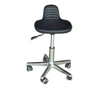 GddOGUK Tabouret Roulant Moderne Rond en Cuir, Chaise roulante pour Salon de Dessin de Spa, Travail de Tatouage, tabourets de Massage avec Dossier réglable, Tabouret de Spa