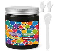 GDDP 400 g de joint de mosaïque en cristal noir, fait à la main, pour combler les espaces de mosaïque, choix parfait pour les projets de bricolage et les mosaïques