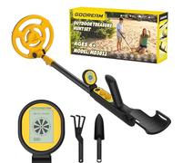 GDDREAM Détecteur de métaux rechargeable pour enfants, kit de détecteur de métaux réglable de 54,6 à 97,8 cm, bobine étanche IP68 de 19,1 cm pour exploration en plein air, cadeau pour garçons et