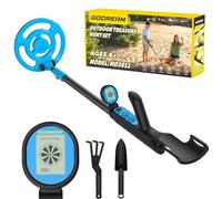 GDDREAM Détecteur de métaux rechargeable pour enfants, kit de détecteur de métaux réglable de 54,6 à 97,8 cm, bobine étanche IP68 de 19,1 cm pour exploration en plein air, cadeau pour garçons et