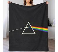 GDEKCIEAS Pink Floyd Polaire Flanelle Ultra Douce UK Rock Band 3D Jeté Léger pour Lit Canapé Chambre Ou Salon Article Cadeau pour Enfants Et Adolescents Idée Orginal 60x80inch(150x200cm)