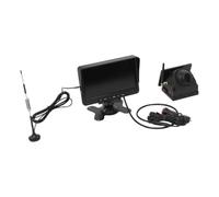 Gdetnysty Caméra de recul solaire sans fil à 360° avec base magnétique, grand écran de 7", compatible avec de nombreux modèles de véhicules pour la conversion et la mise à niveau des véhicules, noir