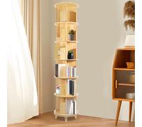 Gdetnysty Étagère d'angle rotative à 360 °, affichage multifonction, avec châssis rotatif, nombre de 6 niveaux pour le rangement des livres et autres objets