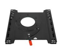 Gdetnysty Plaque pivotante de siège - Base pivotante - Pour siège conducteur - En tôle d'acier lourde - Rotation à 360° - Noir poli - 46,5 x 46 cm - Pour Mercedes Benz Sprinter VW T5 T6 Ford Transit