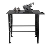 Gdetnysty Table de soudage en métal - Capacité de charge : 598,74 kg - Table de soudage épaisse de 3 mm - Charge 600 kg - Avec plateau de rangement - Pour garage, bricolage, industrie