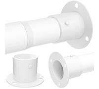 GDEVKHN Barre de penderie blanche 70-270 cm