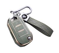 GDFEH Coque de Clé de Voiture pour Peugeot Rifter Long 2019-2023, Coque de Protection pour Clé Résistant à l'usure en TPU Couverture Cas de Clé Étui à Clés Couvre Clef Accessoires de Voiture