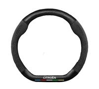 GDFEH Couvre Volant Voiture pour Citroen C4 Cactus 2014-2017, Caches De Volant Protégé Volant Housse De Volant De Voiture en Cuir Antidérapant Respirant Accessoires Interieur,A-D