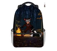 GDFENDU Sac à dos 99 nuits avec porte-clés, 41,9 cm sur le thème de l'anime, sac d'école léger avec grande capacité, cadeau de voyage et d'anniversaire, F, 16", Sac à dos Anime