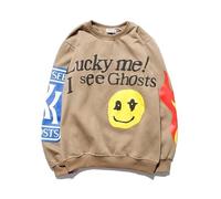 GDFENDU Sweat à capuche Lucky Me I See Ghosts Hip Street Rapper Unisexe Couple avec impression fantaisie, D, XL