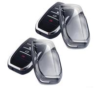 Gdfnmogo 2pics Coque de clé noire transparente compatible avec Sienna pour Venza Cross pour Prime pour Tundra de 2021 à 2023