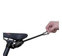 Gdfnmogo 5 m 100 kg de longueur pour parent-enfant rétractable 2. Traction réglable pour le poids du vélo Corde de remorquage maximale Noir