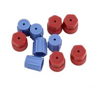 Gdfnmogo Abs Cap Port 10 pcs Voiture A/C R134a Low pour Protec Ac Service pour Protection de Charge Côté Service Plastique Poussière pour Couvertures