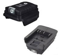 Gdfnmogo Adaptateur de batterie pour batterie au lithium Bosch 18 V avec double sortie USB 5 V 2 A et lampe de travail LED intégrée, convertisseur portable pour charger des appareils mobiles