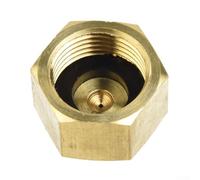 Gdfnmogo Adaptateur de bouteille R134A pour systèmes AC automobiles - Laiton 1/4" SAE mâle vers filetage femelle 5/8", compatible avec R134A, R407, R404, R422