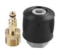 Gdfnmogo Adaptateur de connexion rapide M22 en laiton pour nettoyeur haute pression Karcher K7 Series, 3200 psi 220 bar, raccord durable pour nettoyage de tuyaux et tuyaux, facile à clipser