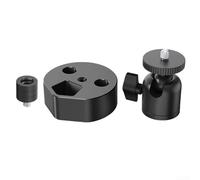 Gdfnmogo Adaptateur de trépied à tête sphérique en aluminium pour Starlink Mini avec filetage 1/4-20 et 3/8-16, accessoire de montage léger pour installation satellite extérieure (A)