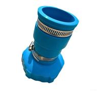 Gdfnmogo Adaptateur de tuyau d'aspirateur de piscine avec raccord en caoutchouc de 3,2 x 3,8 cm et colliers de serrage en acier inoxydable, raccord de tuyau facile à installer pour Intex hors sol