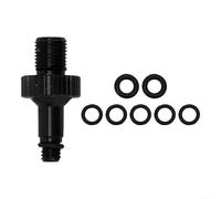 Gdfnmogo Adaptateur de valve d'air pour pompe à choc arrière de vélo RockShox Monarch DT XMM Marzocchi Amortisseur IFP Outils de pompage en aluminium (Noir)