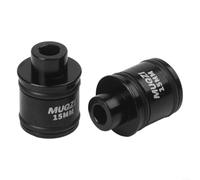 Gdfnmogo Adaptateur d'essieu traversant de vélo à dégagement rapide, kit de conversion de moyeu de 15 mm à 9 mm, pour cyclisme, pièces légères en alliage d'aluminium CNC, pour compatibilité cadre et